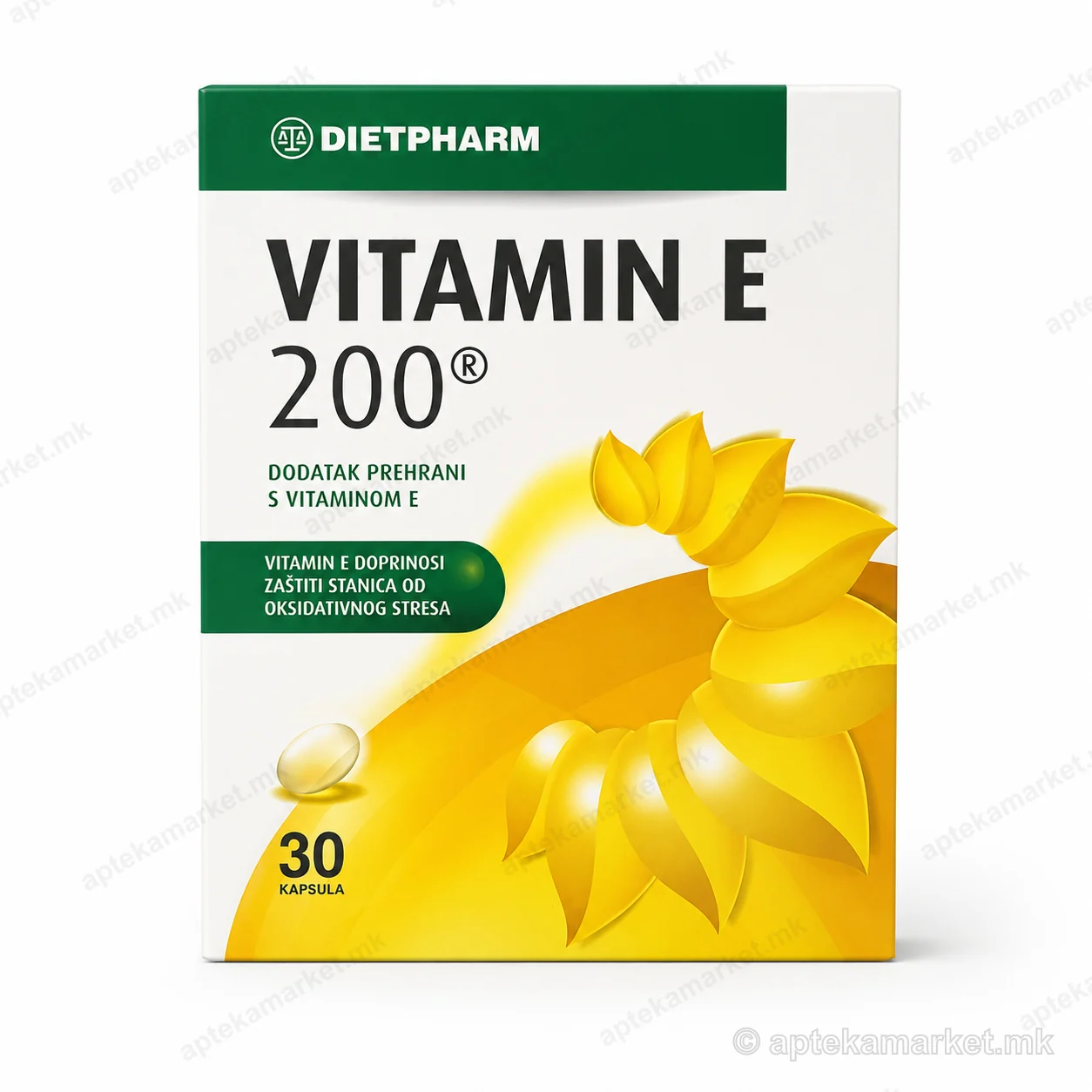 Dietpharm Vitamin E 200 капсули 30 - Dietpharm