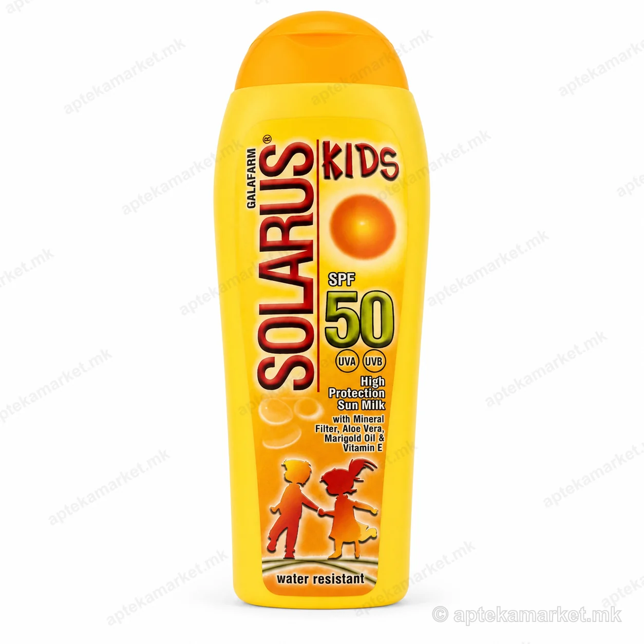 Solaris Kids High Protection Sun Cream SPF50 пакување