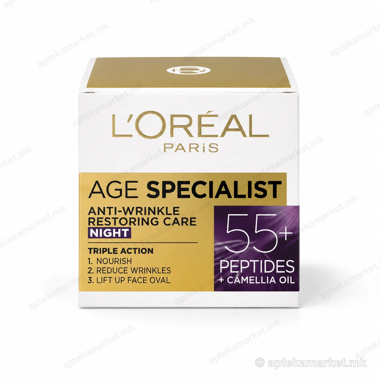 L'Oréal Age Specialist 55+ Restoring Night Cream ноќен крем пакување